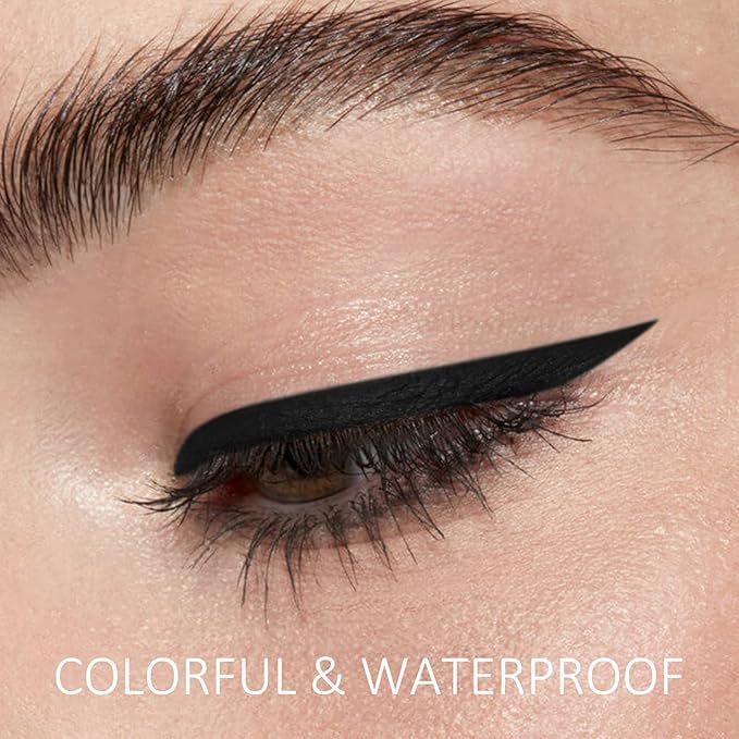 Boobeen 3pcs Liquid Eyeliner Pen, Matte Eye Liner with Precision Tip, Long Lasting Eyeliner Pencil for Bold Eye Makeup, Glides on Smoothly