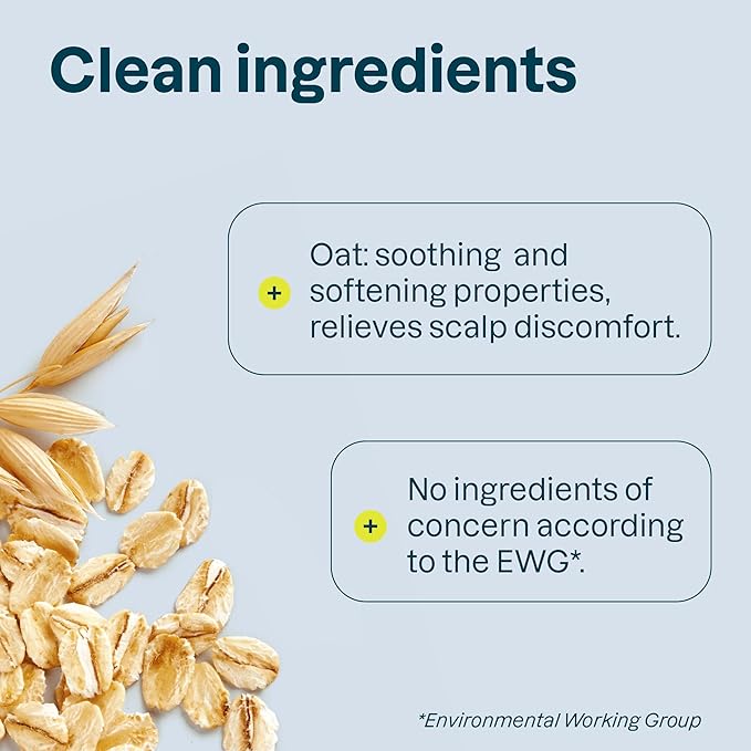 ATTITUDE Hair Shampoo for Sensitive Dry Scalp, EWG Verified, Soothing Oat, For Thin Hair, Naturally Derived Ingredients, Vegan and Plant-Based, Volume and Shine, Unscented, 32 Fl Oz