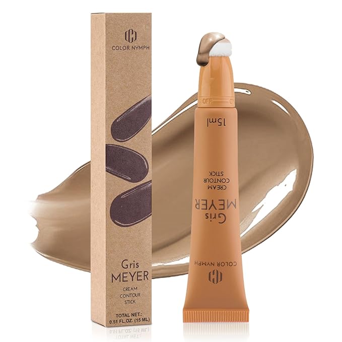 Color Nymph Liquid Makeup Contour, Liquid Bronzer Makeup Wand Hydrating Formula Bronze Makeup For Face Sculpt Fine Texture Natural Blend Long Lasting - Light Tan Contour Stick
