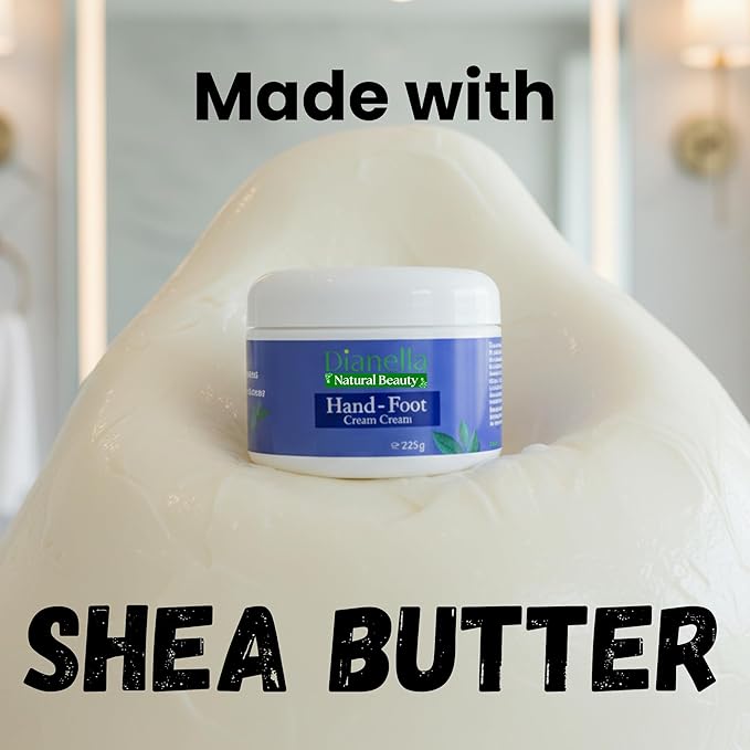 Natural Foot, Nail & Hand Cream - Skin Care & Nourishing Formula – Rich Hydration with Tea Tree - Daily Repair Cream for Men & Women, Softens, Protects & Restores Skin – 8oz