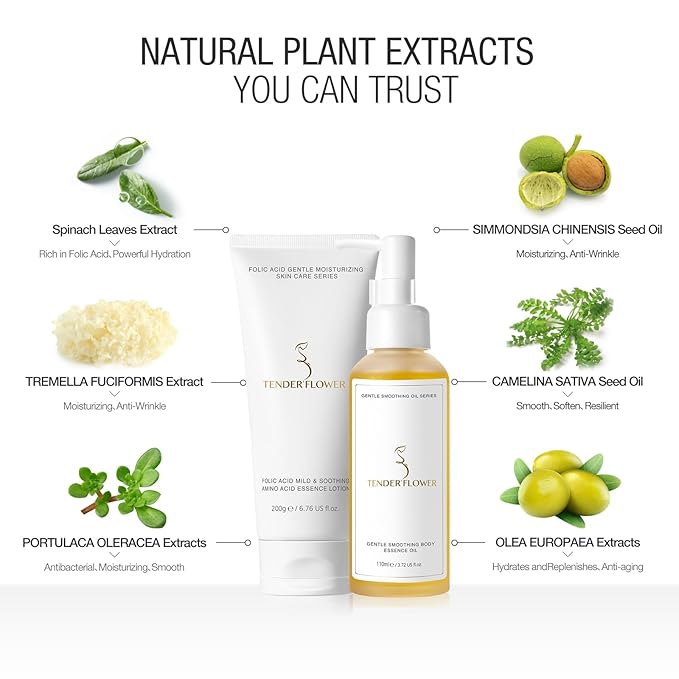 2PCS Folic Acid&Amino Acid,Essence combination of lotion,Age-Defying