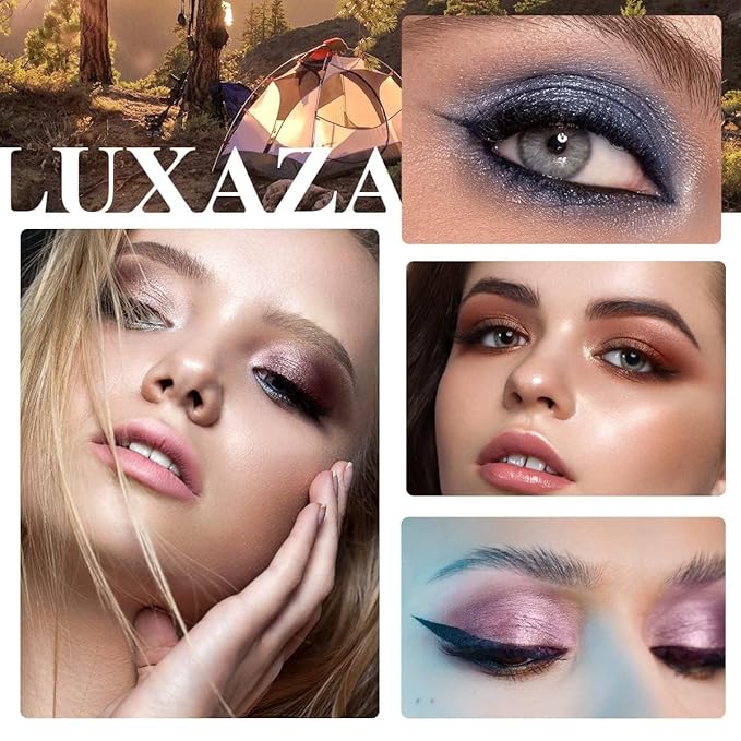 6PCS Eyeshadow Stick Makeup Sets, Shimmer,Eye Brightener Stick,Long Lasting Matte and Metallic Eyeshadow Pencil Crayon, A07-Blue Grey