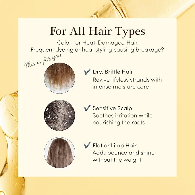 Argan Oil for Hair - Moraccan Oil for Hydrates, Repairs Dry, Frizzy, Damaged Hair, Repairs Frayed Ends, Smooths & Strengthens, Suitable for All Hair Types, 3.38 Fl Oz