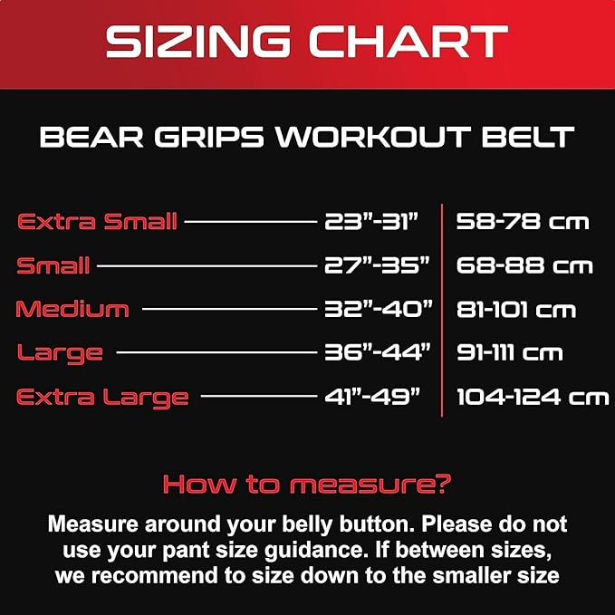 Bear Grips Weightlifting Belt 5mm Powerlifting