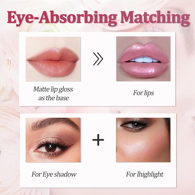 Long-Lasting Shiny Liquid Lipstick, Diamond Shimmer Metallic Lip Long-Lasting