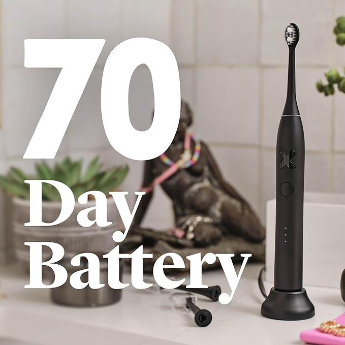Made by Dentists PRO‑X Sonic Electric Toothbrush for Adults– Dentist‑Designed Rechargeable Toothbrush,Valentines Day Gift for Him & Her, 70 Day Battery Life, Travel Case & Extra Heads
