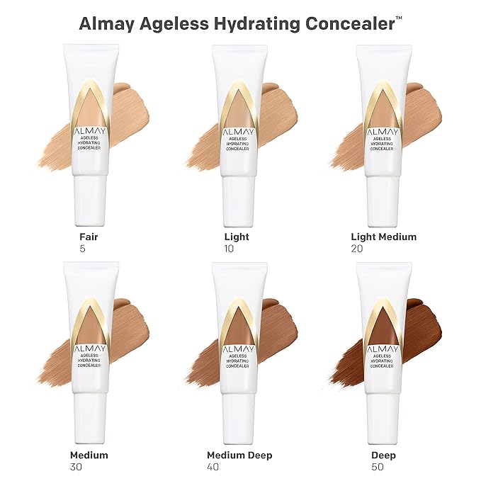 Almay Anti-Aging Concealer, Face Makeup with Hyaluronic Acid, of 2)