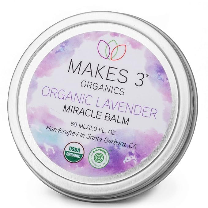 Organic Miracle Body Balm, Lavender, 2 Fluid