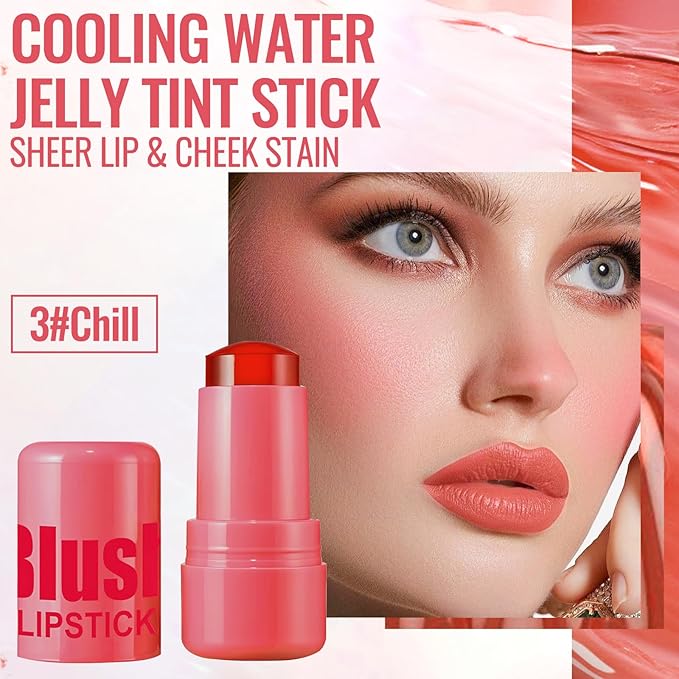Erinde Cooling Water Jelly Tint Blush Stick, Sheer Cooling