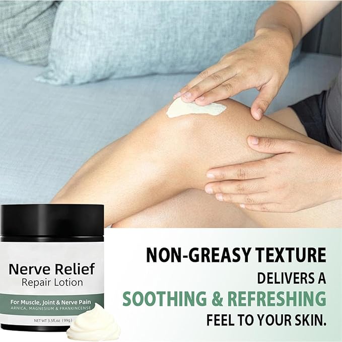 2 Pcs Alcura Nerve Cream, Neuropathy Lotion with Arnica Magnesium for Body Joint, Knee, Lumbar, Neck, Hand and Foot Alcura Relief Cream.