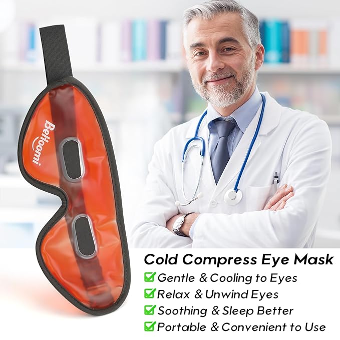 Cooling eye mask, gel eye