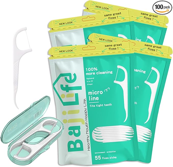 Dental Floss Picks(228 Count) - Tooth Floss Picks, Tooth Picks Flossers for Adults, Floss Picks for Teeth, 55 Count (4 Pack) & 8 Count Portable Tooth Floss Picks Holder