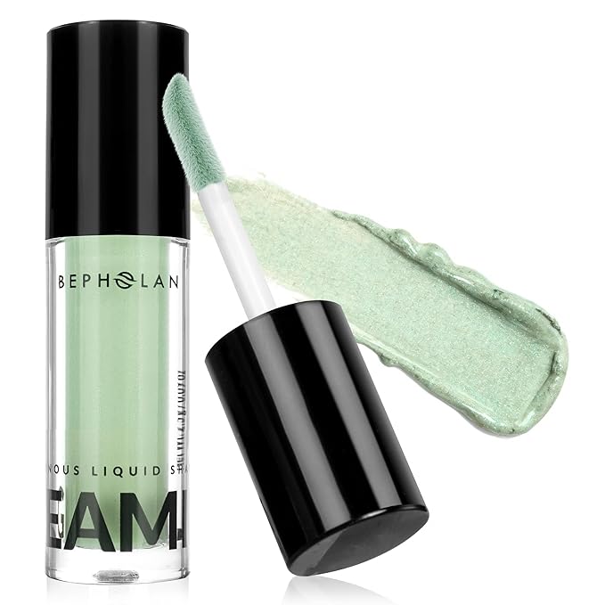 BEPHOLAN Matte Green Liquid Eyeshadow With Subtle Shimmer.Waterproof,Long-Lasting, Neutral Naked Smooth Creamy Eyeshadow Lightweight(Bali Rain 03#)