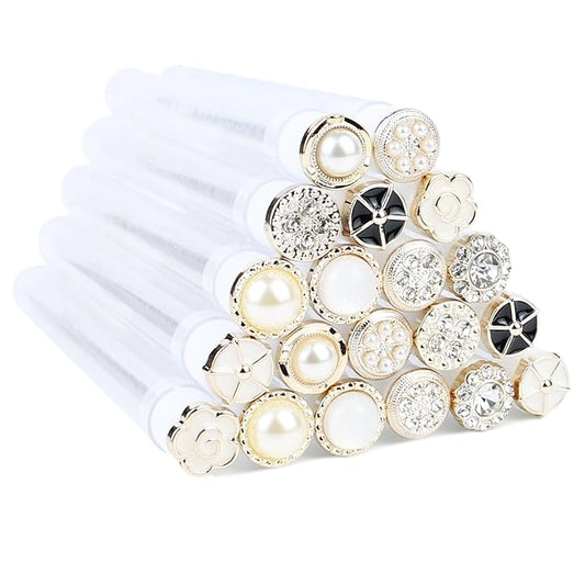 20pcs Mascara Wands Tube Reusable Lash Spoolies Pear Diamond Tube Eyelash Brush Tubes Spoolies Lash Extension Brushes Applicators Makeup Tools (Pearl-Diamond-MlX)