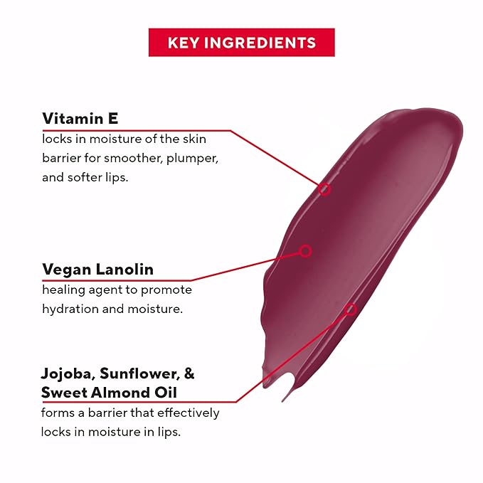Mirabella - Luxe Advanced Formula Lip Gloss, Non-Sticky Hydrating Lip Glosses with Vegan Lanolin, Jojoba Oil & Vitamin E, Long-Lasting & Cruelty-Free Makeup, Posh (Rosy Pink)
