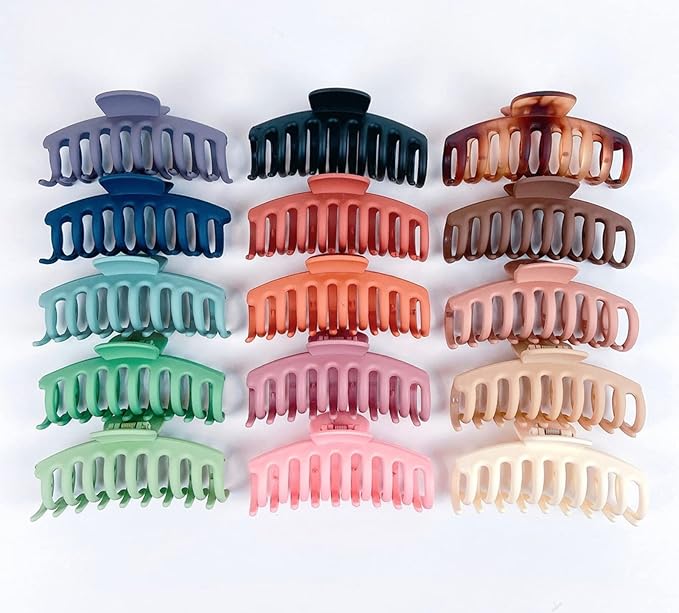 20PCS Large Hair Claws Clips for Thick Thin Hair No Slip Hair Clamps Strong Hold Hair Jaws Accessories for Women Girls