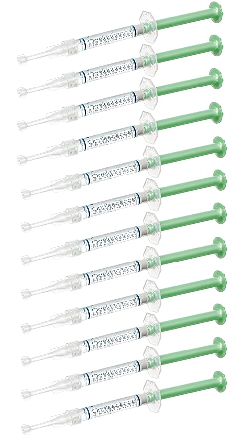 Opalescence 35% Gel Syringes Teeth Whitening - Refill Kit (12 Syringes), Made by Ultradent, Carbamide Peroxide in Mint Flavor. Tooth Whitening 5197-12