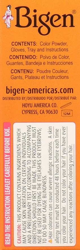 Bigen Powder Hair Color #58 Black Brown 0.21oz (6 Pack)
