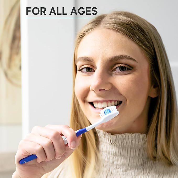 4 Pack Toothbrushes for Adults - Individually Wrapped Medium Bristle Toothbrushes with Covers - Green - Convenient & Affordable Dental Care for Travel, Hotels, Airbnb, Missions & More