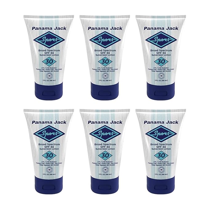 Panama Jack Sport Sunscreen Lotion - Non-Greasy,