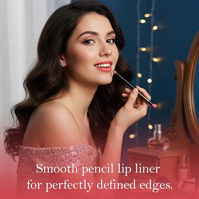 Rougine Liquid Lipstick & Lip Liner Set for Women – Smooth Matte Boujee Shade, Long-Lasting Waterproof Lipstick, Smudge-Resistant Lip Makeup, Soft Glide Liner – Vitamin E & Shea Butter