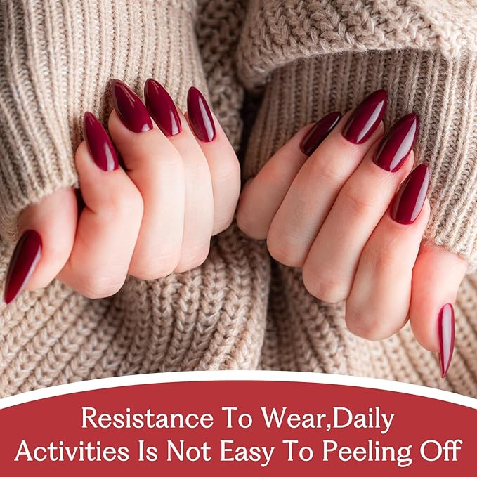 15ML Gel Nail Polish Pure Sheer Same Color Same Bottle Soak Off Gel Polish Art Manicure Salon DIY at Home for Women (Cherry Wine) 1PCS