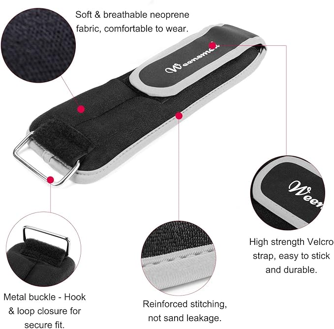 Ankle Weights 1 Pair 1 2 3 4 5 6 6 10 10 12 12 LBS