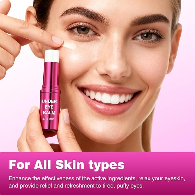 Retinol Eye Cream Balm, Hydrating Under Eye Care Daily Wrinkle Cream, Infused with Caffeine to Smooth and Hydrate Skin, Eye Cream for Anti Aging for Reduce Wrinkles, Puffiness and Bags Under Eyes