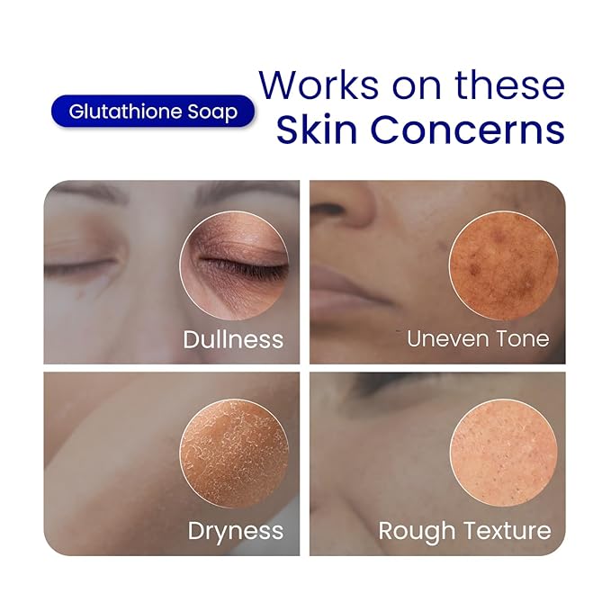 Relumins Glutathione Soap Bars - New Year, New You Deep Cleansing & Hydrating Soap for Smooth, Refreshed Skin - Gentle Exfoliating Formula for Face & Body - 5 x 150g Bars