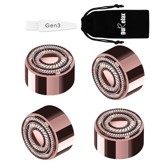 Gurelax Replacement Heads for Facial Hair Remover, Gen 3 Replacement Blades Intended for Flawless Finishing Touch, New Version Upgraded Replacement Blades Refill-Just fit for Gen3 Device