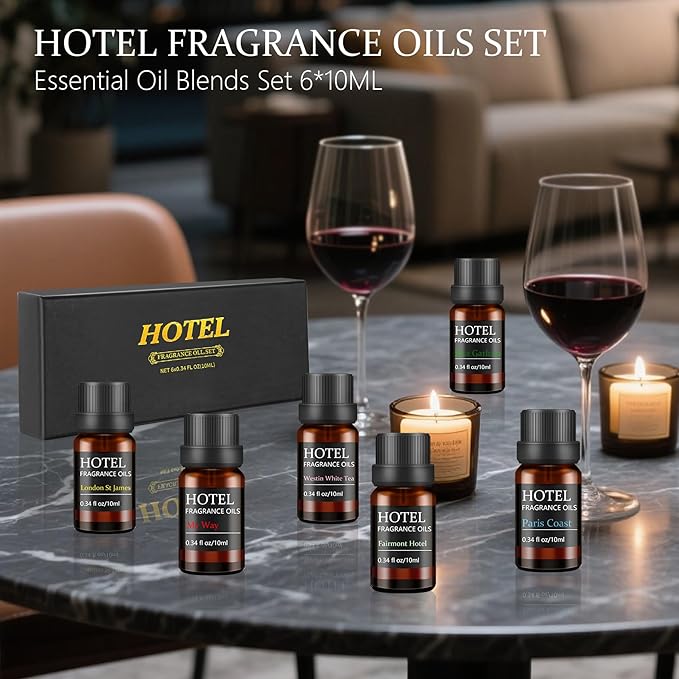 Hotel Collection Luxury Scent for Diffuser Oils Set Inspired by The My Way 、Westin White Tea、Ritz Carlton Hotel Scent