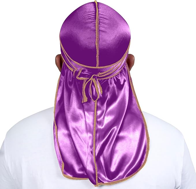 ForceWave Silky Durag for Men Wave Cap Satin Dorag for Men Women 360 Wave