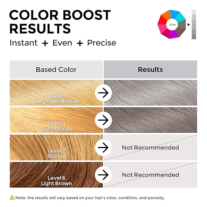COLORLOMO Semi Permanent Hair Color - 6 oz Color Depositing Conditioner with Shea Butter & Almond Oil- Color Conditioner Depositing Hair Mask - Vegan, Paraben, Ammonia & Sulfate Free-Silver