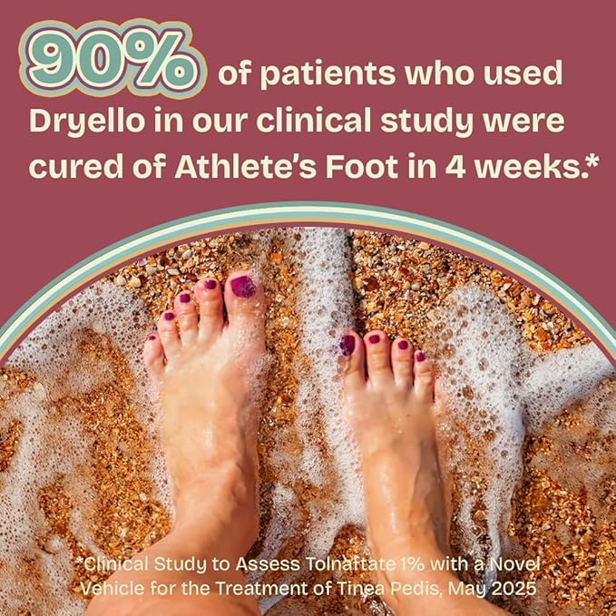 Athlete’s Foot Treatment Stick – Antifungal Stick for Athlete’s Foot, Tolnaftate 1%, Easy Glide-On No Mess Application – 4 Sticks in Total (2-Pack)