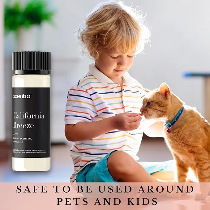 Scentia Diffuser Oil Inspired by The Delano Beach Club Hotel Scent - 20 mL 0.67 fl oz - Essential Oil Blend Orange, Green Tea & Jasmine for Aromatherapy Diffusers - California Breeze