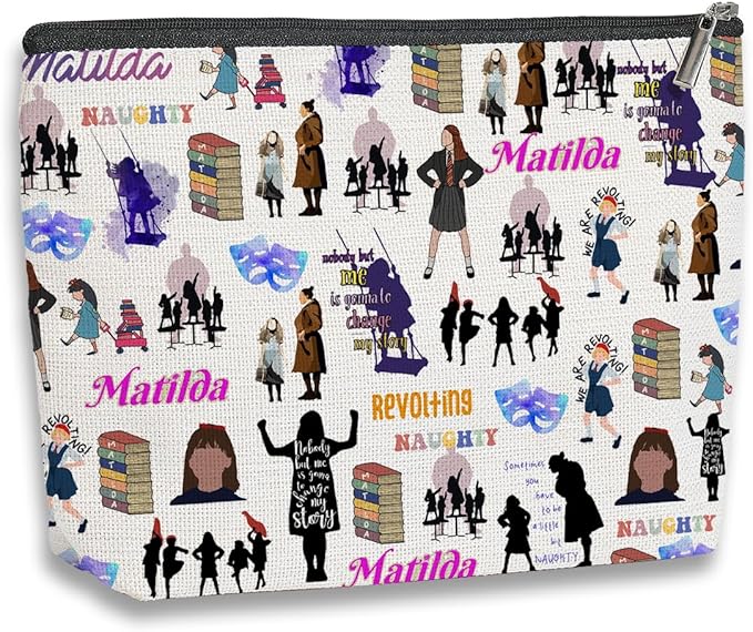 kdxpbpz Musical Inspired Gift Television Gift Comedy Tragedy Mask Theatre Drama Cosmetic Bag Musical Theatre Gift Travel Toiletry Makeup Organizer Zipper Pouch
