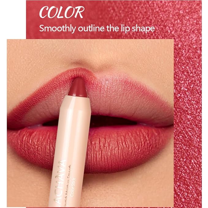 8 Colors High Pigmented Smooth Matte Lip Liner Pencil, Waterproof Velvet Lipstick Pen, Professional Lip Liner for Girls and Women (05)