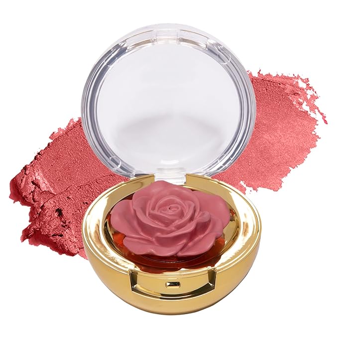 Winky Lux Cheeky Rose Cream Blush – High Pigment, Weightless Color for Cheeks, Effortlessly Blendable Makeup with Vitamin E, Cool Toned Light Pink, Tea Time