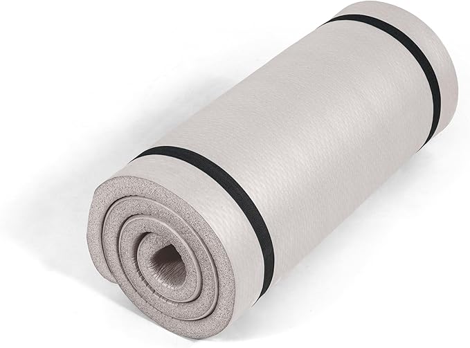 Tone Fitness 1-Inch Thick Yoga Mat | High-Density, Non-slip Exercise Mat with Carrying Strap for Yoga, Pilates, & Home Gym Workouts | Multiple Options