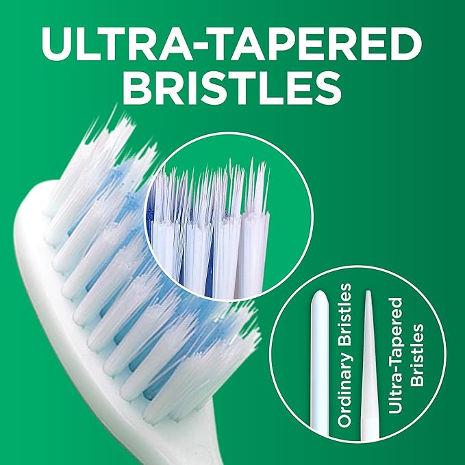GUM Summit+ Soft Toothbrush, Ultra Fine Tapered Bristles for More Effective Plaque Removal, Extra Soft Toothbrushes for Adults, 1 Count (Pack of 120)
