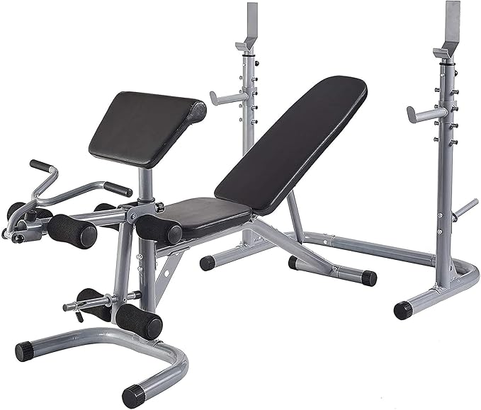 BalanceFrom RS 60 Multifunctional Workout Station Adjustable Olympic 800-Pound Capacity,