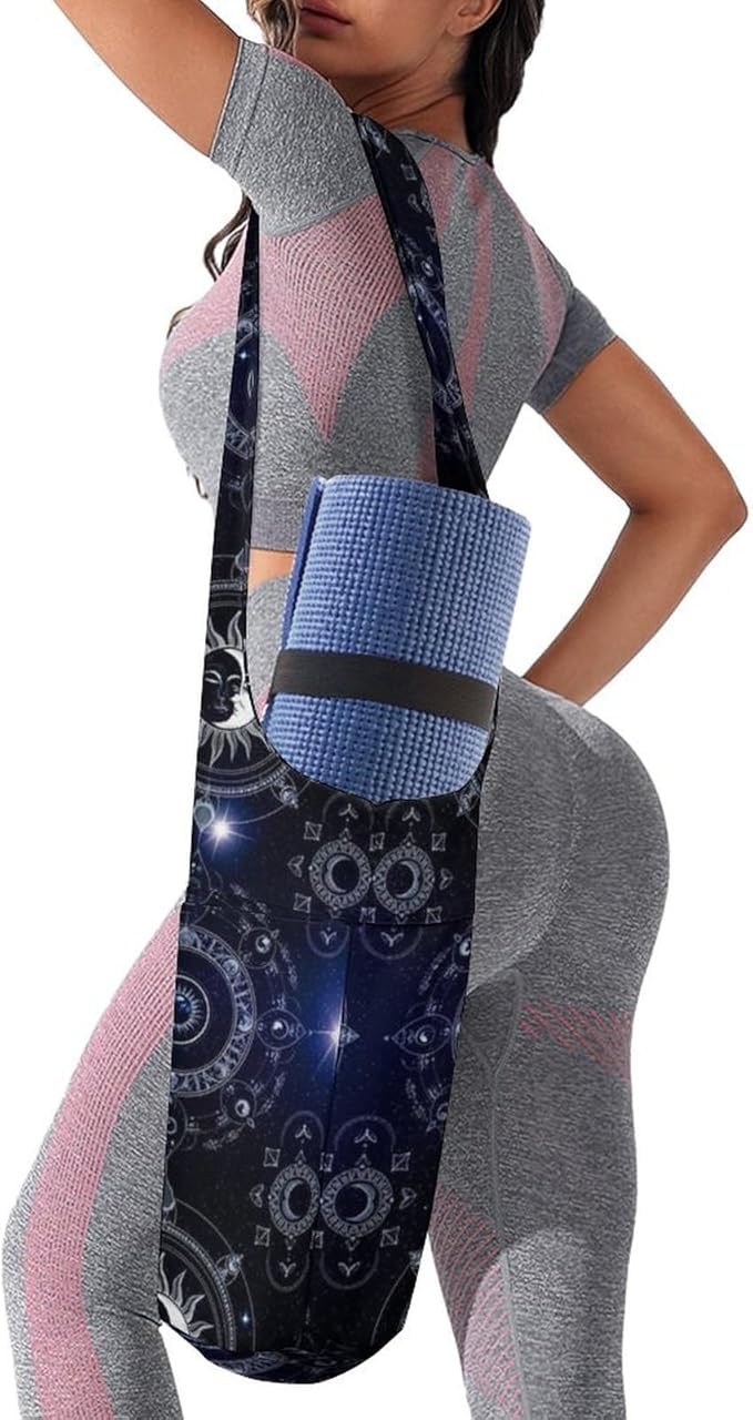 Stylish Yoga Mat Bag for Women Exercise Mat Holder with Shoulder Strap Yoga Mats Totes Sports Storage Bag