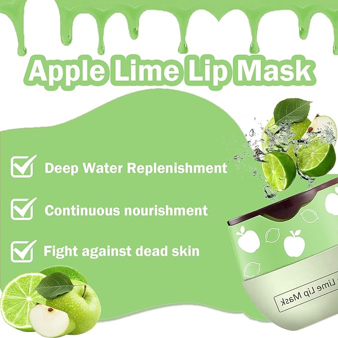 Bee Lip Balm Honey Pot,Watermelon Lip Lime)