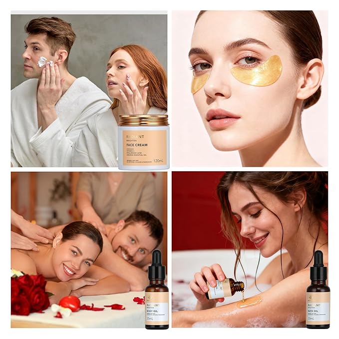 30 pcs Valentines Day Gifts for Women & Men, Hydrating Skin Care Set, Facial Kit at Home, Self Care Pamper Set, Birthday Gift, Spa Gift Baskets, Serum, Face Cream, Bath Bomb, Mothers Day, Christmas