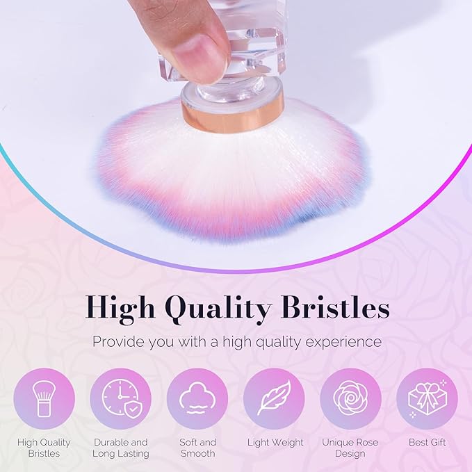 MelodySusie Nail Art Dusting Brush,Dust