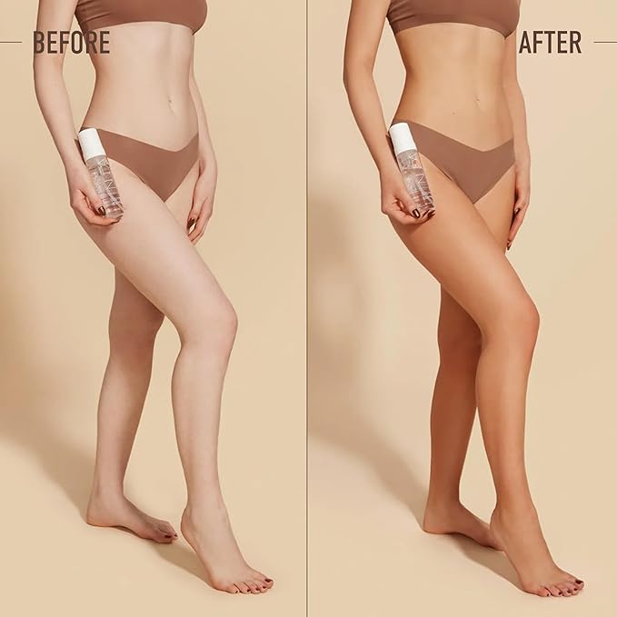 Nuda CloudFoam Express Tanning Mousse | Customizable, Transfer-Free Self Tan with PowerGlow+ Tan Boost Complex | Develops in 1 Hour | Vegan, Paraben, Sulfate, and Cruelty Free, (6.4 Fl Oz)