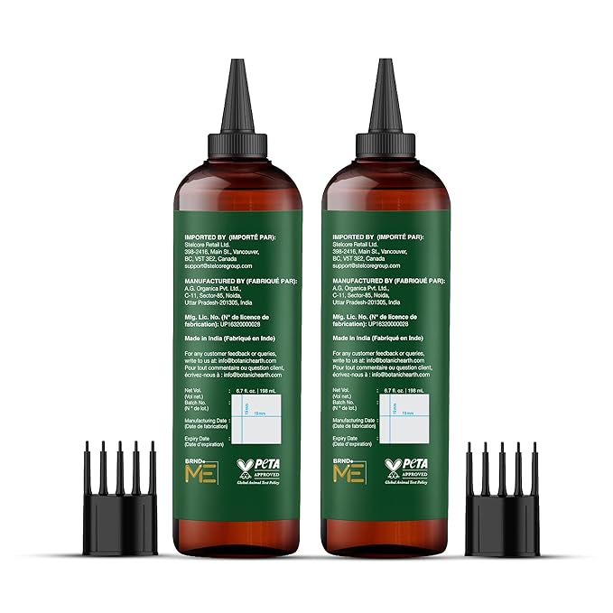 Botanic Hearth Hair Oil for Hair Growth & Home Hair Perm Kit | Strengthening Dry, Frizzy, Damaged Hair & Scalp Treatment | Tea Tree Hair Oil – 6.7 Fl Oz (2 Pack)