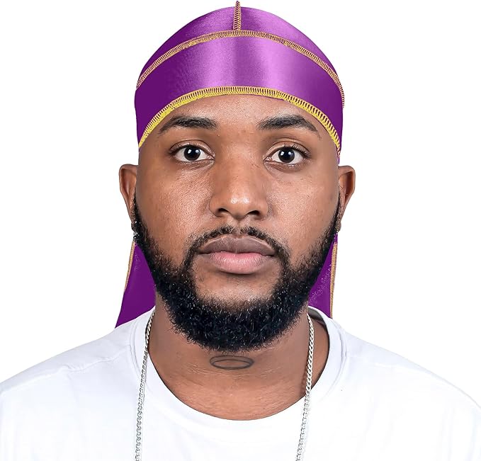 ForceWave Silky Durag for Men Wave Cap Satin Dorag for Men Women 360 Wave