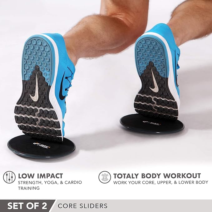 Core Sliders by Day 1 Fitness 2 Black/Mint,