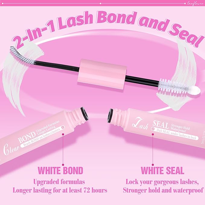 Natural Lash Clusters Kit Wispy Lash Extension Kit Bandless Eyelash Extension Kit C Curved Eyelash Clusters Soft and Lightweight Individual Lashes 168pcs Cluster Eyelash Extensions Kit by Lanflower
